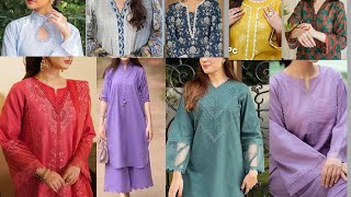 Very Stylish Winter Dress Designs With Laces  Printed Suit With Lace Design  New Dress Designs2024 [upl. by Grant]