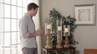 Murray Hill Oversized Wood Candleholders  Set of 3  Product Review Video [upl. by Aninaj]