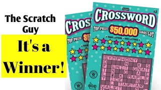 3 Crossword Scratch Ticket  Its a winner Ontario Lottery [upl. by Corri]