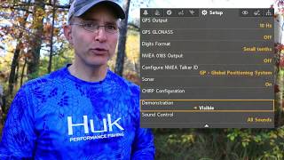 Humminbird HELIX How To Demonstration Mode [upl. by Glasgo]