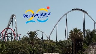 Coaster Addicts  PortAventura 20 Aniversario 2015 [upl. by Ellevart679]