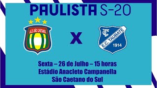 Campeonato Paulista Sub20  São Caetano x Taubaté  26072024 [upl. by James447]