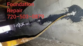 Crawlspace Foundation Crack Repair Using Epoxy Injection [upl. by Launam]