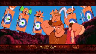 Hercules 1997 Bluray Menu Preview [upl. by Yrahca795]