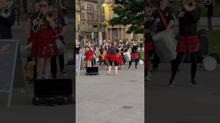 Local Glasgow band performance in kilts ❤️ travel glasgowcitycentre shorts [upl. by Geaghan]