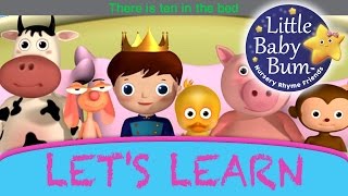 Learn with Little Baby Bum  Ten In The Bed  Nursery Rhymes for Babies  Songs for Kids [upl. by Anawait]