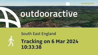 hike in South East England Tracking on 6 Mar 2024 103338 [upl. by Atikihs]