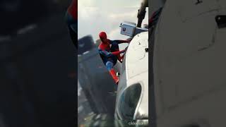 Demon Helicopter chase SpiderMan Remastered Part 3 shorts spiderman pcgaming [upl. by Aciraa]