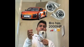 Best Sounding Turbocharged Cars made in a SHOWER 🤯😂 [upl. by Trocki810]