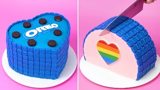 🔴🟠🟡🟢🔵🟣 Top Tasty and Indulgent Cake Decorating Recipes  So Yummy Color Cake Tutorials [upl. by Grosberg]