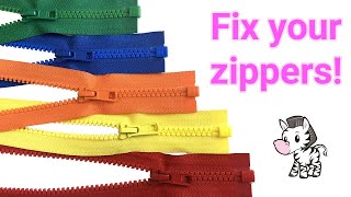 How to reattach a zipper pull Fix your zippers [upl. by Rouvin]