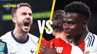 quotId Love Arsenal In The Finalquot Spurs Fan amp OHara DREAM Of Tottenham Vs Arsenal In EFL Final [upl. by Mettah946]