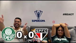 REACT REAÇÕES PALMEIRAS x SÃO PAULO SUPERCOPA DO BRASIL [upl. by Paradies622]