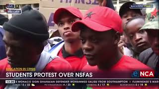 STUDENT protest over NSFAS  PRESIDENT SIHLE LONZI on the DA GNU amp RAMAPHOSA [upl. by Clift]