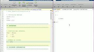 MATLAB Session  Numerical Integration [upl. by Nahum871]