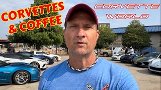 Corvettes and Coffee at Corvette World in Dallas [upl. by Leva]