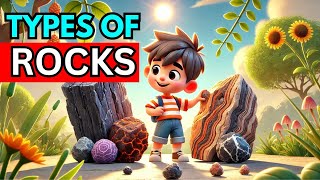 Types of Rocks for Kids Fun and Easy Learning [upl. by Orabla349]