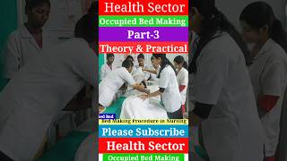 Occupied Bed Making Part3  Medical and Nursing  Health Sector [upl. by Tolmach66]