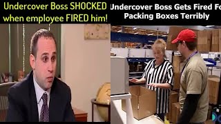 Undercover Boss SHOCKED when employee FIRED him [upl. by Yesor361]