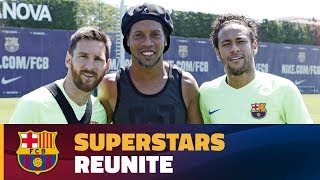 Ronaldinho makes a surprise visit [upl. by Nelson]