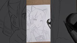 ✨️Kaguya Shinomiya ✨️ shorts sketch anime [upl. by Layla]