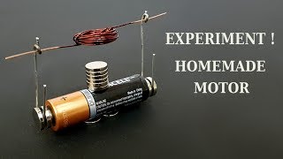 Homemade motor  How to make a simple motor [upl. by Awhsoj]