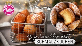 Schmalzkuchen  Schmalzgreben  Siedegebäck  Sallys Welt [upl. by Annaerdna593]