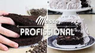 MASSA DE BOLO DE CHOCOLATE PROFISSIONAL SIMPLES E FOFINHA  Gabriel Freitas [upl. by Janice]