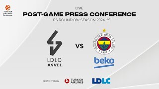 Press conference LDLC ASVEL vs Fenerbahçe Beko [upl. by Ayim9]