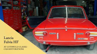 Lancia Fulvia 1600 HF Behind the Scenes  Cotswold Classic Car Restorations [upl. by Sachsse469]