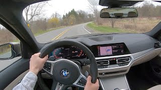 2020 BMW M340i xDrive  POV Test Drive Binaural Audio [upl. by Diahann]