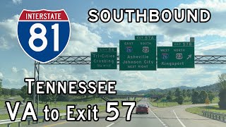 Interstate 81 Tennessee VA State Line to Exit 57 Southbound [upl. by Anelac]