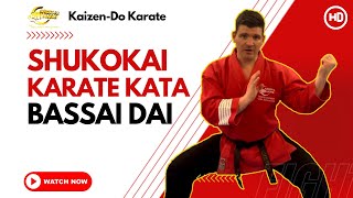 Shukokai Karate Kata  Bassai Dai [upl. by Nyladnewg]