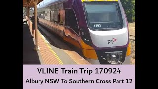 VLINE Albury NSW To Southern Cross 170924 Part 2 Trains VLINE WindowView Travel [upl. by Eamanna]