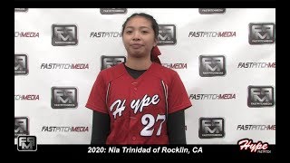 Committed Hawaii Hilo  2020 Nia Trinidad Pitcher and Outfield Softball Skills Video [upl. by Nirehs176]