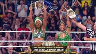 WWE Bash In Berlin 2024  Bianca Belair amp Jade Cargill Win Back The Womens Tag Team Titles [upl. by Rovit]