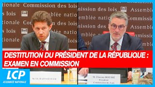 Destitution du président de la République  examen en commission  02102024 [upl. by Taft]