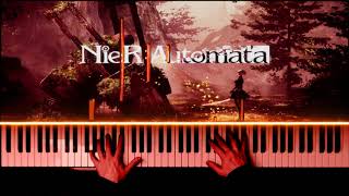 Voice of no Return  NieR Automata PIANO COVER  SYNTHESIA TUTORIAL [upl. by Grosmark]