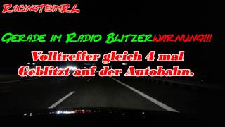 Volltreffer gleich 4 mal geblitzt auf der Autobahn 😱 🚓 👮‍ 🎥 [upl. by Ierna]