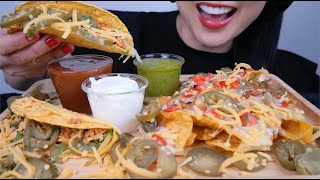 NACHOS  TACOS ASMR SATISFYING CRUNCH NO TALKING  SASSMR [upl. by Fraase]