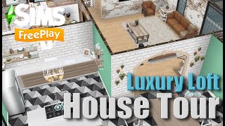 The Sims Freeplay Luxury Loft House Tour [upl. by Ynafets]