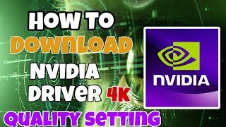 How To Download Nvidia Driver And Enable Nvidia Control Panel DSR 4K Quality settings 2023 [upl. by Ahsaten]