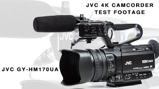 Demo Footage from JVC GYHM170UA 4K Video Camcorder [upl. by Shrier601]