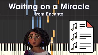 Stephanie Beatriz  Waiting on a Miracle from Encanto  Piano Tutorial Sheet Music [upl. by Asirem]