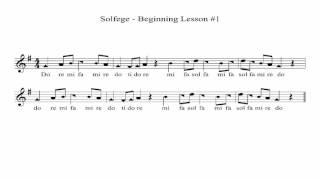 Beginner Solfege  Lesson 1 [upl. by Anina]