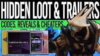 Destiny 2  HIDDEN REWARDS New SECRETS FREE Emblems NPC Trailers Mystery Game amp Cheat WARNING [upl. by Macdonell]