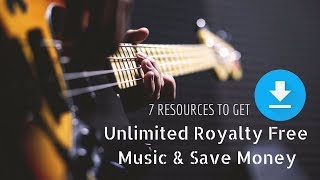 Get Unlimited Royalty FREE Music  7 Awesome Websites [upl. by Henryson]