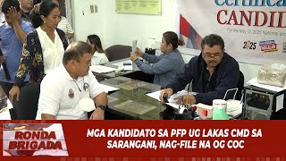 Mga kandidato sa PFP ug lakas CMD sa Sarangani nagfile na og COC [upl. by Stucker43]