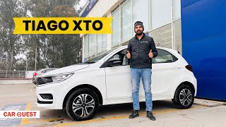 2024 Tata Tiago XTO Detailed Walkaround  Car Quest [upl. by Kcir]