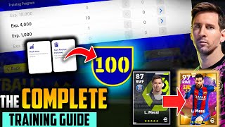 എങ്ങനെ Players നെ ട്രെയിൻ ചെയ്ത് 100 ആകാം Complete Player Training Guide  Team Infinity [upl. by Ogires]